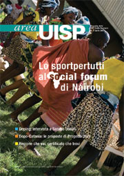 La copertina di Area Uisp n. 1 (aprile 2007)